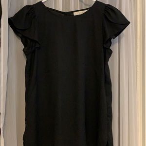Tulip Sleeve Button Back Blouse